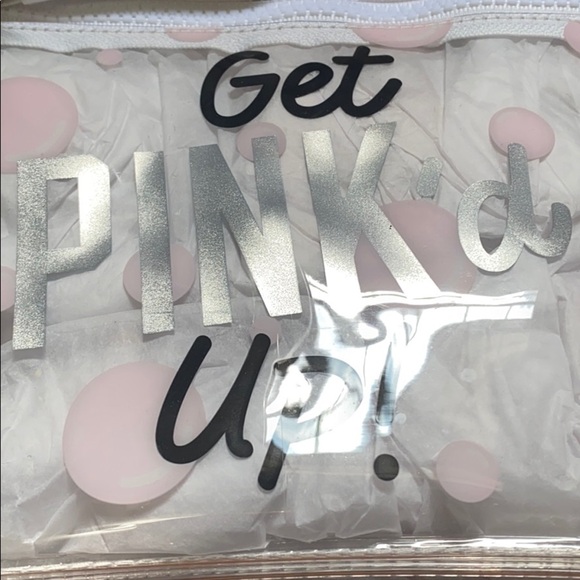 NWT pink Victoria’s Secret clear zippered bag - Picture 2 of 5